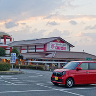 山陰道の道の駅ゆうひパーク浜田にて。残念ながら夕日は見えなかった。