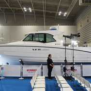 初公開となったヤマハ「YFR-コンセプト」ヤマハ製品のアクセサリーなどを手掛けるワイズギアは探知機などを展示（ジャパン・インターナショナルボートショー2023）