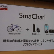 スマチャリは既存の自転車を電動アシスト化・コネクテッド化するソフトウェアサービス
