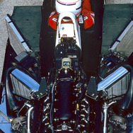 マクラーレン・ホンダMP4/4に搭載されたホンダRA168E型1.5リットルV6ターボエンジン（1986年、F1ハンガリーGP。出典元ママ、たぶん1988年の間違い）