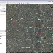 走行軌跡をGoogle Earthに表示するイメージ 走行軌跡をGoogle Earthに表示するイメージ