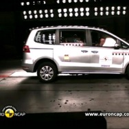 VWシャランの衝突テスト 映像キャプチャー