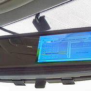 車載時の液晶ディスプレイの表示イメージ 車載時の液晶ディスプレイの表示イメージ