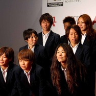 なでしこジャパン、東京都渋谷区神宮前のアウディフォーラム東京でのアウディA1贈呈式に参加。　