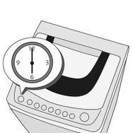 洗濯の朝節電テクニック「タイマーをかけて、朝までに洗いあがるようにしておく」