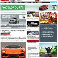アヴェンタドールの2013年モデルの内容を伝えるスウェーデンの『auto motor & sport』