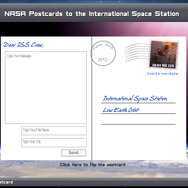 宇宙飛行士に送れるメッセージカード