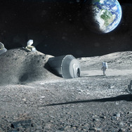 月面基地の予想図