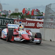 レース1決勝で3位に入ったジャスティン・ウィルソン。写真：IndyCar