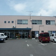 福島交通飯坂線の桜水駅。