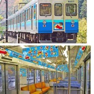 ガリガリ君の駅長「就任」に合わせ「ガリガリ君電車」も運転される。