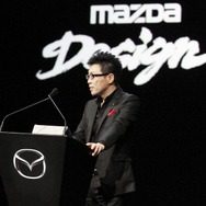 新型マツダ3（アクセラ）のオーストラリア・メルボルンでの初公開イベント。デザインテーマ「魂動」をリードした、中牟田泰氏