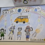 子どもたちが描くエスティマと未来の物語