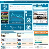 燃費管理サイト『e燃費』（http://e-nenpi.com）が全面リニューアル。メインコンテンツのガソリン価格情報がより見やすく（画像はPC版）