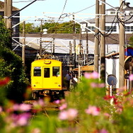 銚子電鉄のデハ1000形（デハ1001）。同社の車両が相次いで検査期限を迎え車両が不足することから、11月に大幅減便のダイヤ改正が行われる。