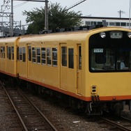 三岐鉄道北勢線の電車。12月5日は同線で「年金相談列車」が運転される。