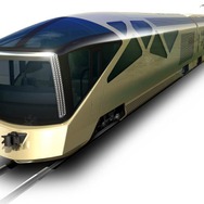 JR東日本が発表した、豪華列車「クルーズトレイン」の外観イメージ。2017年春頃の運行開始が予定されている。