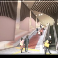 新しい脇野田駅の西口イメージ。上越妙高駅に隣接する橋上駅舎となる。