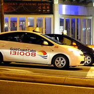 ゴールドコーストでは、2代目プリウスを使用したタクシーをよく見かけえる
