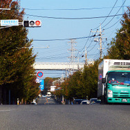 千城台駅周辺はアップダウンの続く道が多くある（11月30日、千葉モノレール実証実験「サイクル＆モノレール」）