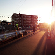 ボックスカルバートといわれる工法の箱型道路が地中でつくられている千葉県市川市高谷付近