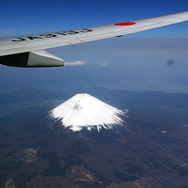 JAL機から見えた富士山