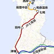 金沢～穴水間は現在、運行会社が3社に分かれている。運行区間も金沢～七尾間と七尾～穴水間で分割されている。
