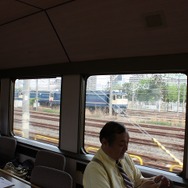 東北貨物線を北上して田端操に進入。進行方向左側には田端運転所の機関車が見えた。