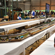 西武鉄道は6月9日に武蔵丘車両検修場で「西武・電車フェスタ2015 in 武蔵丘車両検修場」を開催。模型の展示コーナーでは、巨大なジオラマを西武の車両が快走していた
