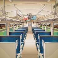 「ノスタルジー」の車内イメージ。国鉄時代の普通車の標準的な内装を再現する。