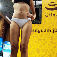 ツーリズムEXPOジャパン（東京・有明、9月26・27日）のグアム政府観光局ブースで実施された三愛水着楽園ファッションショー（27日）