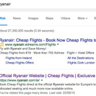 欧州LCCライアンエアー、Googleにユーザーが不利益を被る現状への対策を求める