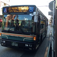 荻窪駅には若干の早着。5番バス停から南田中車庫までの荻12-1系統に乗車。途中の井荻方面までは関東バスの便も運行されていて、荻窪駅のバス停は共用となっている。