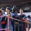 バットマン、スーパーマンが「豆まき」　増上寺「節分追儺式」で正義をアピール