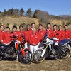 CRF1000L Africa Twin開発陣。メディア向け試乗会にて。