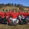 CRF1000L Africa Twin開発陣。メディア向け試乗会にて。