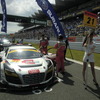 昨季のAudi Team Hitotsuyamaのマシン（先代R8 LMS）。