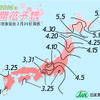 2016年桜開花予想前線図