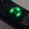 使用時はこのようにLEDが点灯し、血流をセンサーが捉える。