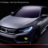 新型ホンダ シビック ハッチバックのプロトタイプ車