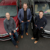 GM：ダン・アマン（中央）、Lyft共同創業者：ジョン・ジマー氏（右）、ローガン・グリーン氏（左）
