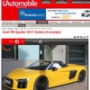 新型 アウディ R8 スパイダーをスクープした『automobile magazine』