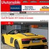新型 アウディ R8 スパイダーをスクープした『automobile magazine』