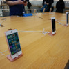 カラバリごとに並ぶiPhoneシリーズ