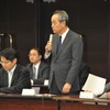 ベビーカー引きずり事故をきっかけに開催された緊急鉄道保安連絡会議であいさつする藤田耕三鉄道局長（8日・国交省）