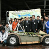 【中学生ハイブリッド教室】ハイブリッドカーを展示…活動報告