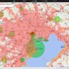 3社は25日、新たなドローンサービスのプラットフォーム「SoraPass」に基づいて提供される「SoraPassMap」