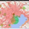 3社は25日、新たなドローンサービスのプラットフォーム「SoraPass」に基づいて提供される「SoraPassMap」