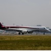 中部国際空港に到着したMRJ