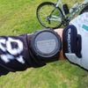 自転車で湘南海岸にゴール。距離12.67kmを平均時速17.7kmで走破。284カロリー消費